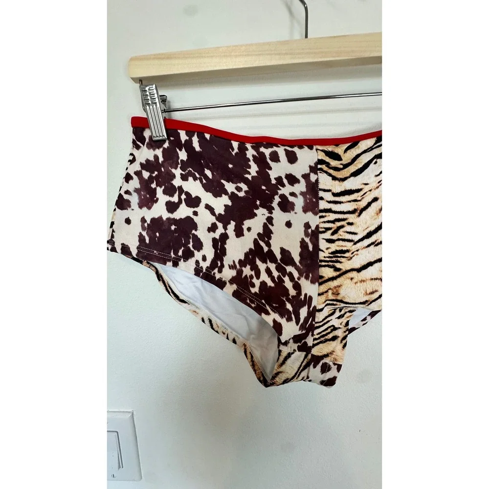 Halter Bikini Boyshort Triangle Gingham ColorBlock Swimsuits Cheeky XL Swimsuit